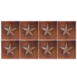 Premier Copper Products Oil Rubbed Bronze Copper Tile 4-in x 4-in (8 pack)