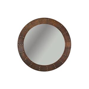 Premier Copper Products 34-in Copper Round Bathroom Mirror