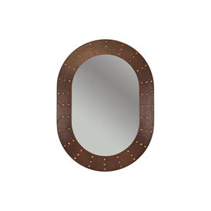 Premier Copper Products 35-in Copper Oval Bathroom Mirror