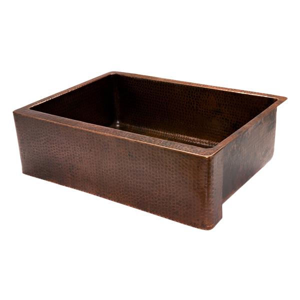 Premier Copper Products 30-in Copper Apron Sink with Drain