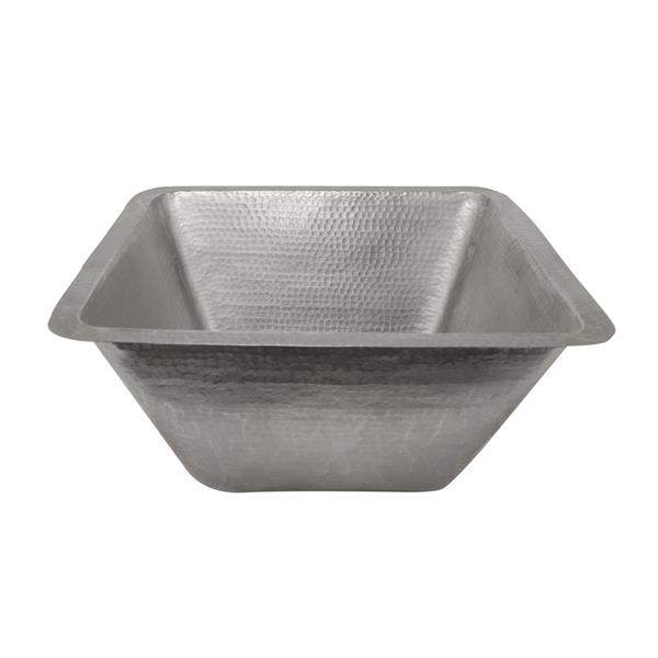 Premier Copper Products 17-in Nickel Square Sink