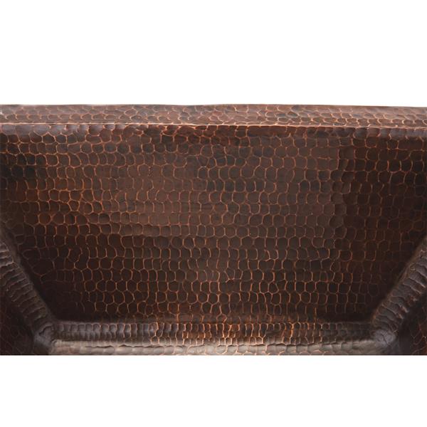 Premier Copper Products 17-in Copper Rectangle Sink