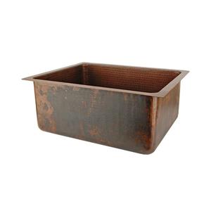 Évier de cuisine Premier Copper rectangulaire, 17 po, cuivre
