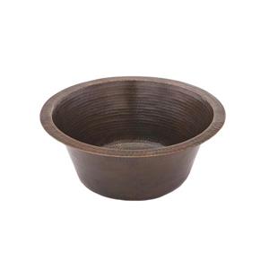 Premier Copper Products 16-in Copper Round Sink