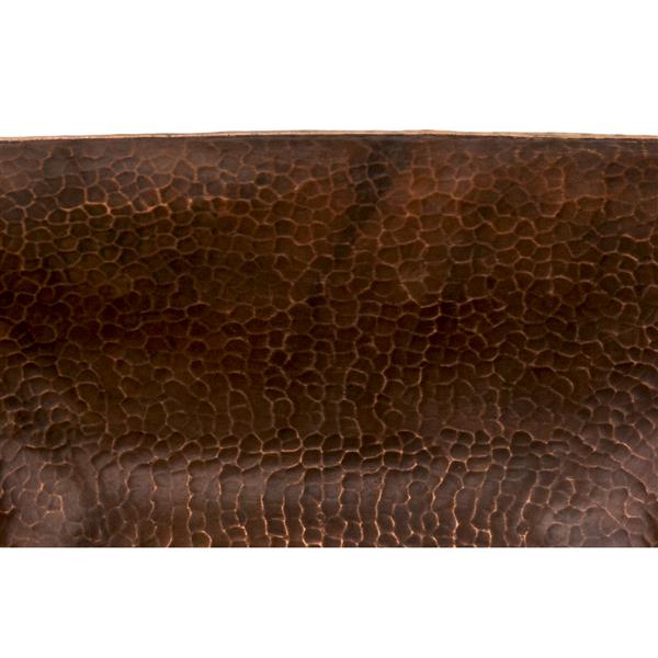 Premier Copper Products Square Vessel Copper Sink - 14.5-inx 14.5-in