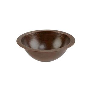 Premier Copper Products Small Round Sink - 12-in - Copper