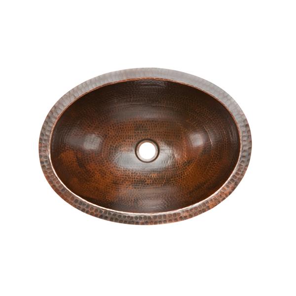 Premier Copper Products Oval Sink - Copper - 19-in x 14-in x 6-in