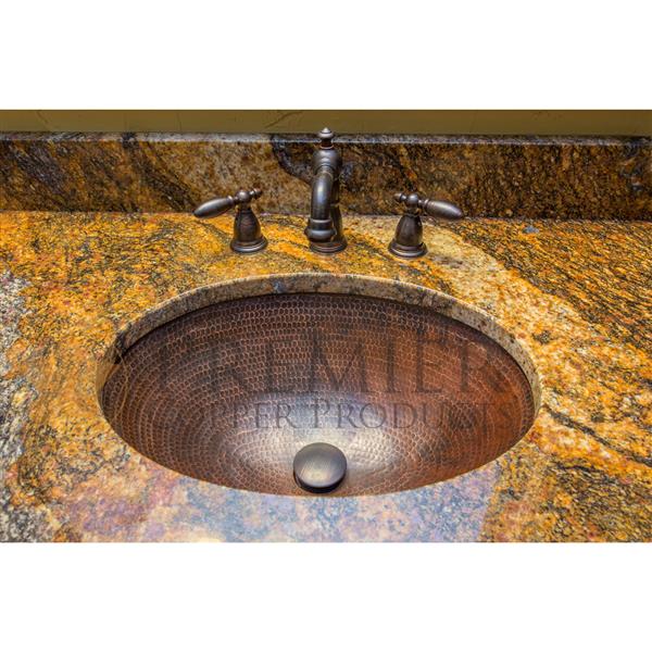 Premier Copper Products Oval Sink - Copper - 19-in x 14-in x 6-in