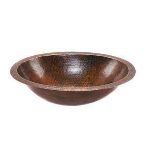 Premier Copper Products Oval Sink - Copper - 19-in x 14-in x 6-in