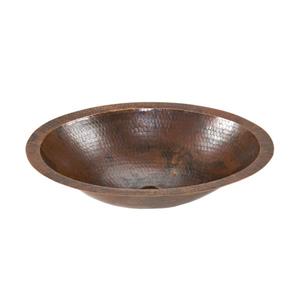 Premier Copper Products Oval Sink - Copper - 17-in x 13-in x 5-in