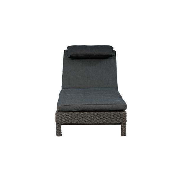 Patio Flare Laura Dark Grey Wicker Lounger