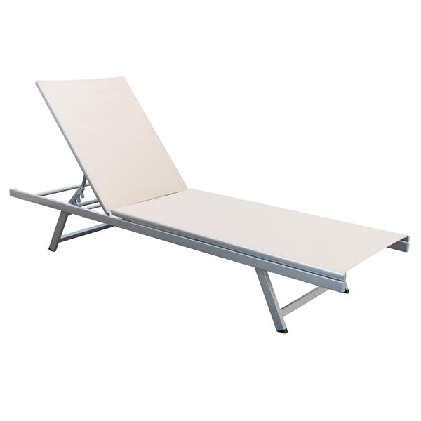 En Pjr 369 Corliving Tissu Chaise Longue Inclinable Beige De Mailles xQroeBWCEd