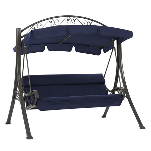 corliving patio swing with arched canopy