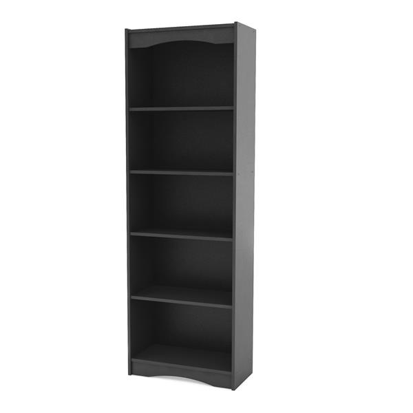Midnight Black Tall Bookcase, Tall White Bookcase With Doors Canada