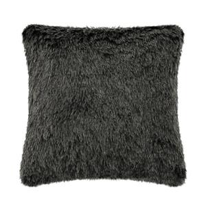 Millano Collection 18-in Black Faux Fur Decorative Cushion