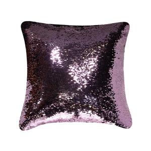 Millano Collection Black/Pink Glitter Faux Fur Decorative Cushion