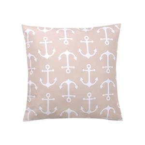 Millano Collection Beige and White Anchor Outdoor Cushion