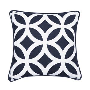 Millano Collection Oracle Blue and White Decorative Cushion
