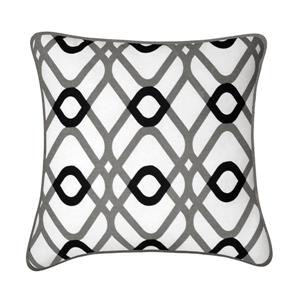 Millano Collection Aria 18-in Square Gray Decoration Cushion