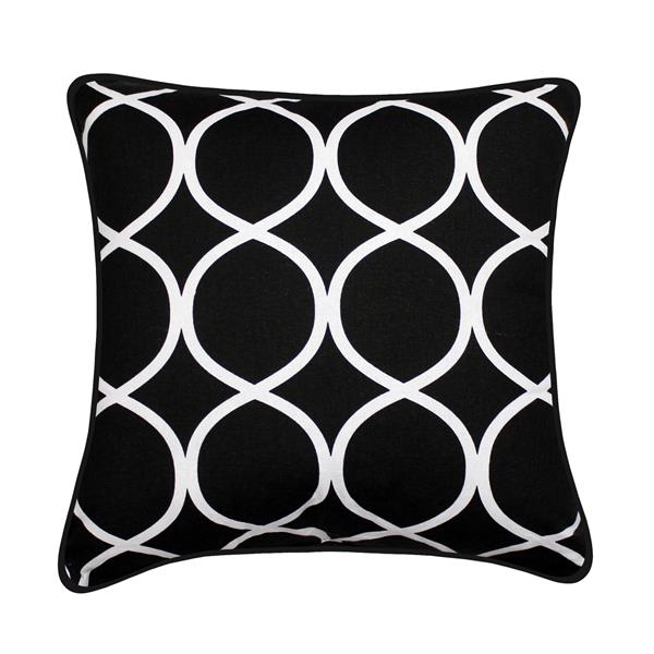 MILLANO COLLECTION Millano 18-in Black and White Clifton Decorative ...