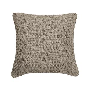 Millano Collection 18-in Beige Cable Knit Decorative Cushion