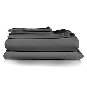 Millano North Home Bedding Millano Collection King 4-Piece Grey Duvet Cover Set