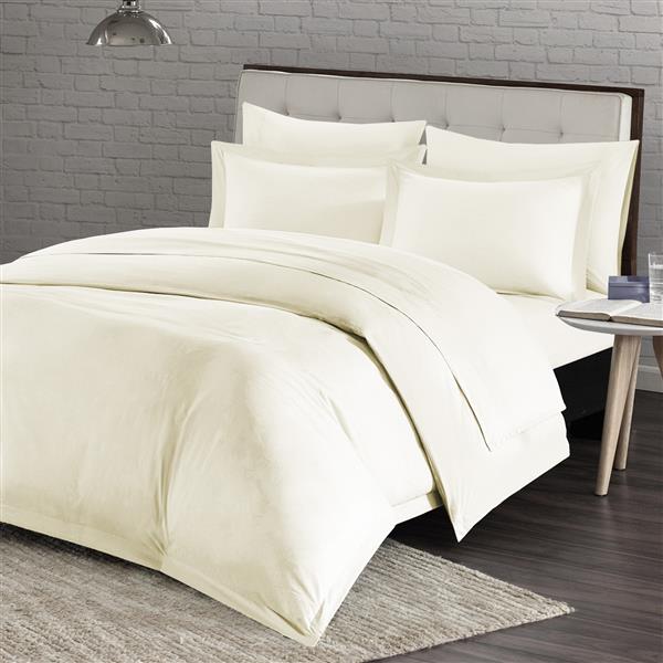 Millano North Home Bedding, White Duvet Cover Set Double