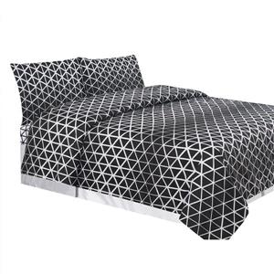 Millano Pearce Polyester Multiple Colours Queen Sheet Set (4 Pieces)