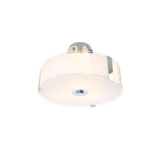 Levico Lighting Capri 3-Light Chrome 16-in x 16-in x 13-in Semi-Flush Mount