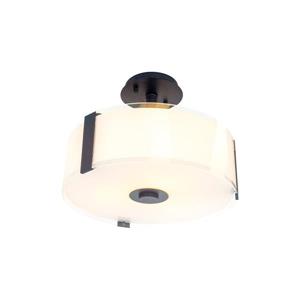 Levico Lighting Capri 3-Light Bronze 14-in x 14-in x 12-in Semi-Flush Mount