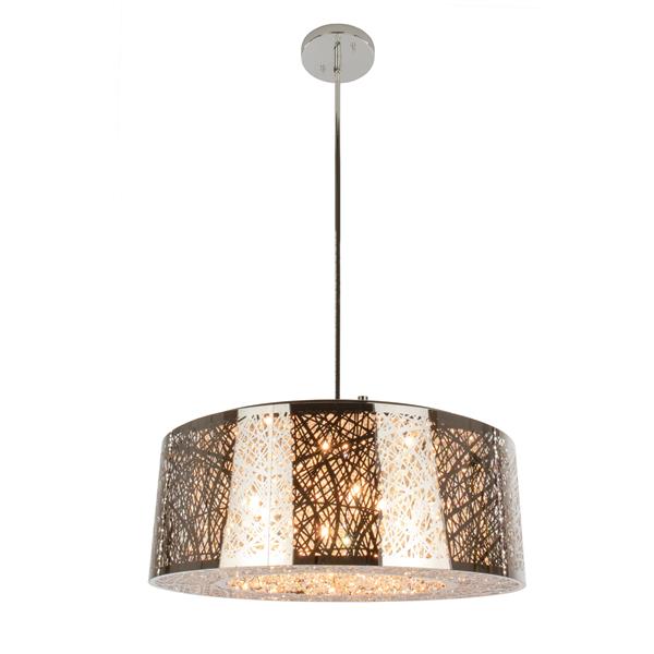 Levico Lighting Starr 9-Light Pendant - Chrome - 22-in