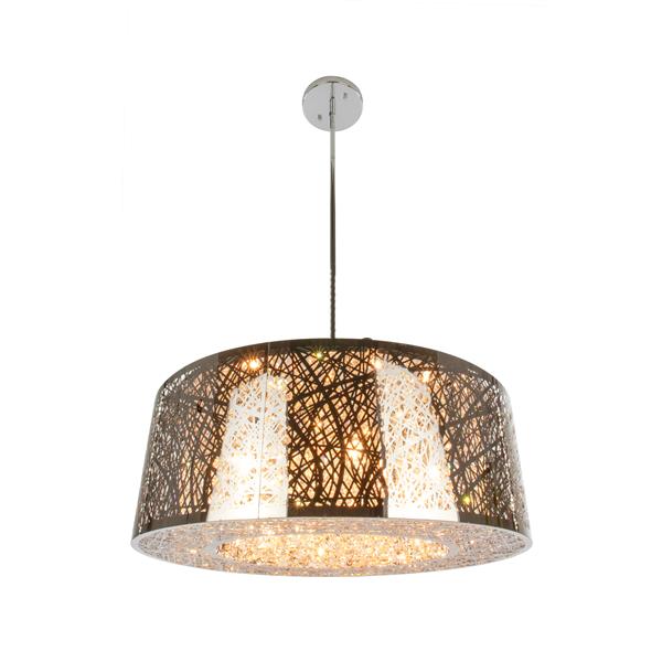 Levico Lighting Starr 9-Light Pendant - Chrome - 22-in