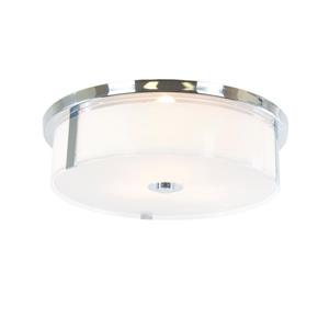 Levico Lighting Capri 20-in Chrome 3-Light Flush Mount Light