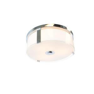 Levico Lighting Capri 17-in Chrome 3-Light Flush Mount Light