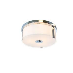Levico Lighting Capri 15-in Chrome 3-Light Flush Mount Light
