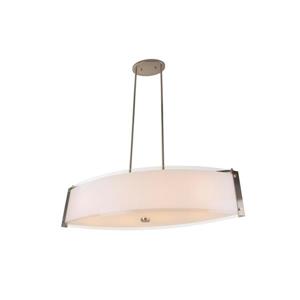 Levico Lighting Capri 4-Light 32-in Brushed Nickel Pendant Light