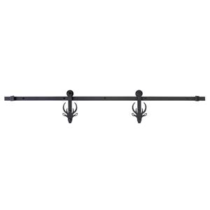 Système de rail pour porte coulissante Boreal, noir