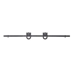 Système de rail pour porte coulissante Horseshoe, noir