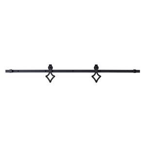 Système de rail pour porte coulissante Diamond, noir