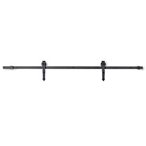 Système de rail pour porte coulissante Arrow, noir
