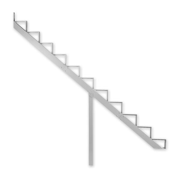 Pylex 7.5-in x 9-in White 11 Step Aluminum Stair Riser