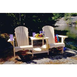 The Bear Chair Company Outdoor Chairs 20-in x 14-in White Pine
