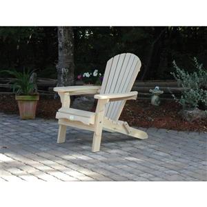The Bear Chair Company Folding Muskoka Chair White Pine