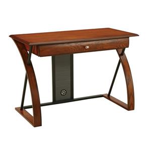 OSP Designs Aurora 30-in x 44-in Medium Oak Veneer Computer Desk