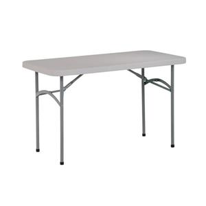 Table pliante rectangulaire, 48", gris
