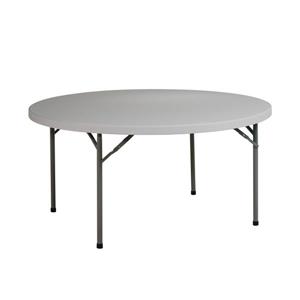 Table pliante ronde, 60",  gris