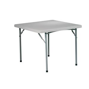 Work Smart™ Square Folding Table - 36-in - Grey