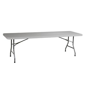 Table pliante Work Smart rectangulaire 96 po grise