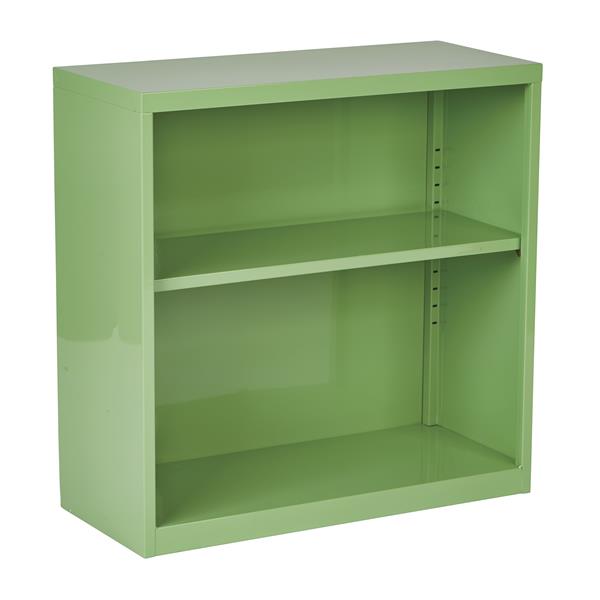 OSP Designs 28-in x 28-in x 12-in Green Metal Bookcase