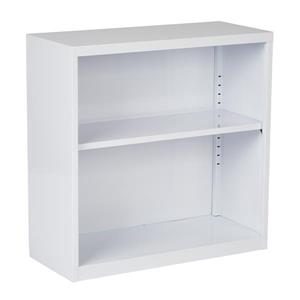 OSP Designs 28-in x 12-in White Metal Bookcase